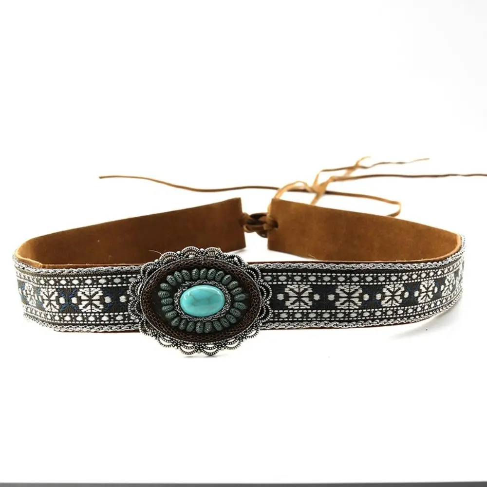 Punk PU Cowhead Gürtel verstellbare handgemachte Gürtelschnallen handgewebte Hüte Bands Frauen – Detail 4