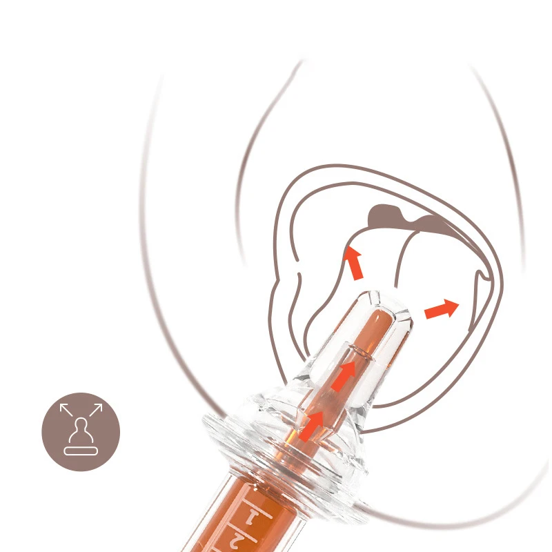 Cartoon bear baby dropper Feeder Smart Medication dispenser Needle spoon feeder Squeeze medication Baby medication feeder