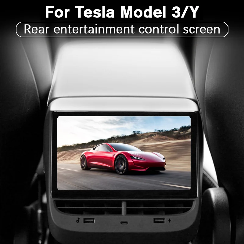 

Экран дисплея заднего сиденья для Tesla Model Y 3 2016-2023, 7 дюймов, Full HD, емкостный сенсорный экран, обновленные аксессуары для автомобиля