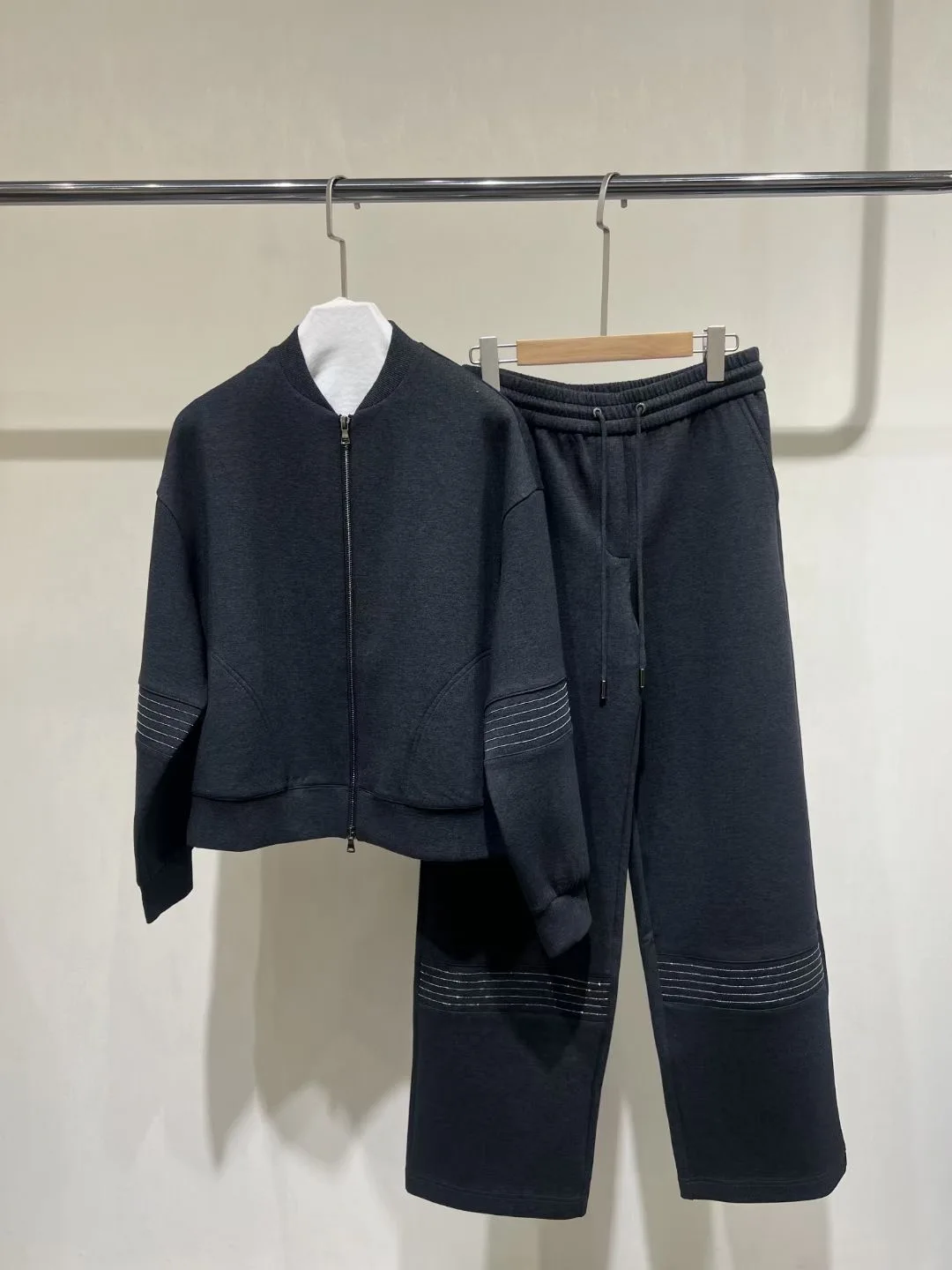

Casual high quality cotton jersey pants set