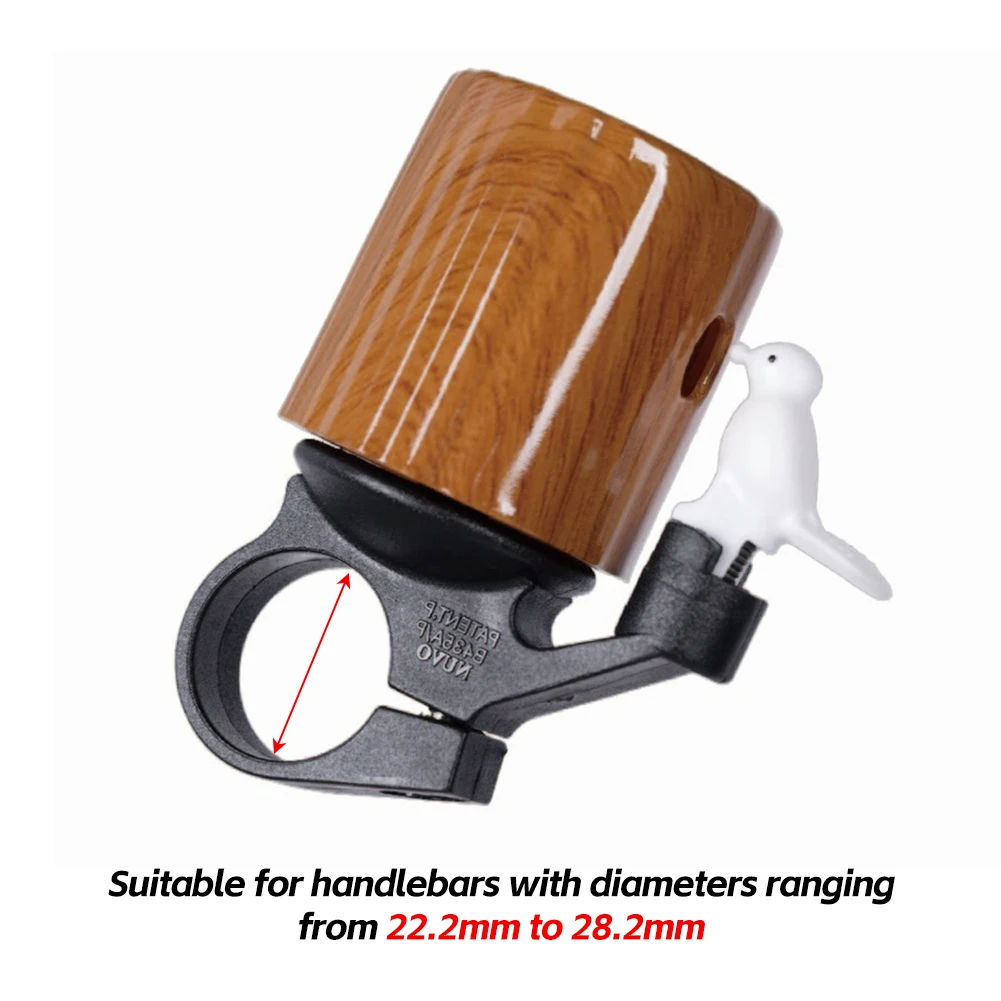 For 22.2-28MM Bicycle Bell Brass Woodpecker Bike Safety Warning Alarm Cycling Handlebar Bell Ring Bicycle Horn Cycling Accessory