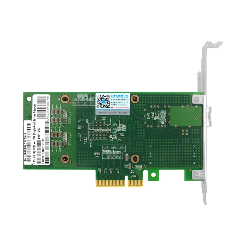 Placa de Rede Lr-link 1016pf-sfp Mais 10gb Ethernet de Porta Única Pci Express Adaptador de Servidor de Fibra Óptica Nic Intel Chip Baseado - Imagem 3