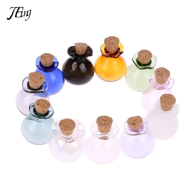 1/2/5Pcs 1:12 Dollhouse Miniature Drift Bottle Wishing Bottle Decor DIY Handcrafted Accessories glass bottles mini glass bottles