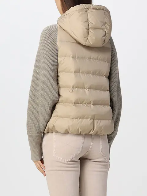 캐쥬얼 스타일 긴팔 니트 패딩 다운 재킷