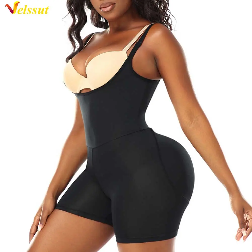 

Velssut Bodysuit Shapewear for Women Tummy Control Butt Lifter Body Shaper Slim Hip Enhancer Vest Flat Belly Underwear Push Up