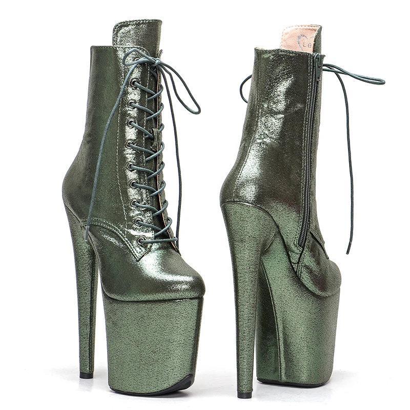Leecabe  20CM/8inches Pole dancing shoes High Heel platform Pole Dance boot