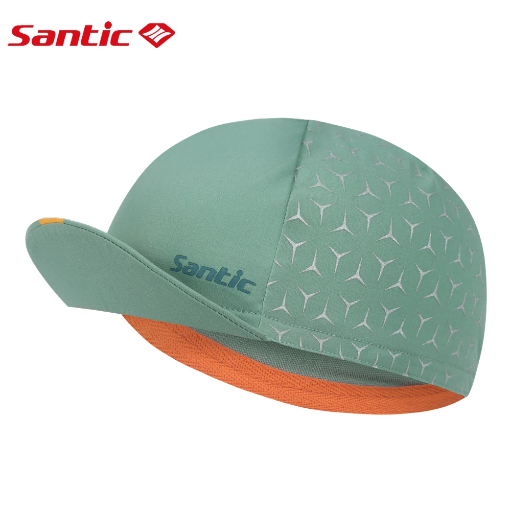 Santic Cycling Hat MTB Sports Cap New Breathable Quick-Drying Reflective Bicycle Riding Professional Sun Protection Sun Hat cycling caps sports headwear