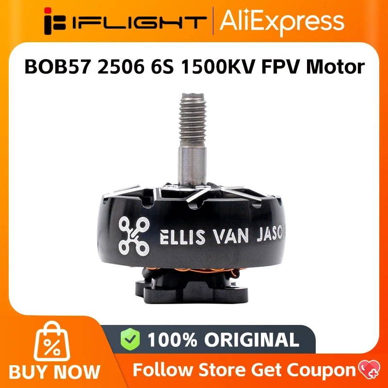 iflight BOB57 2506 1500KV 6S FPV Motor with 5mm titanium alloy shaft for FPV spare parts