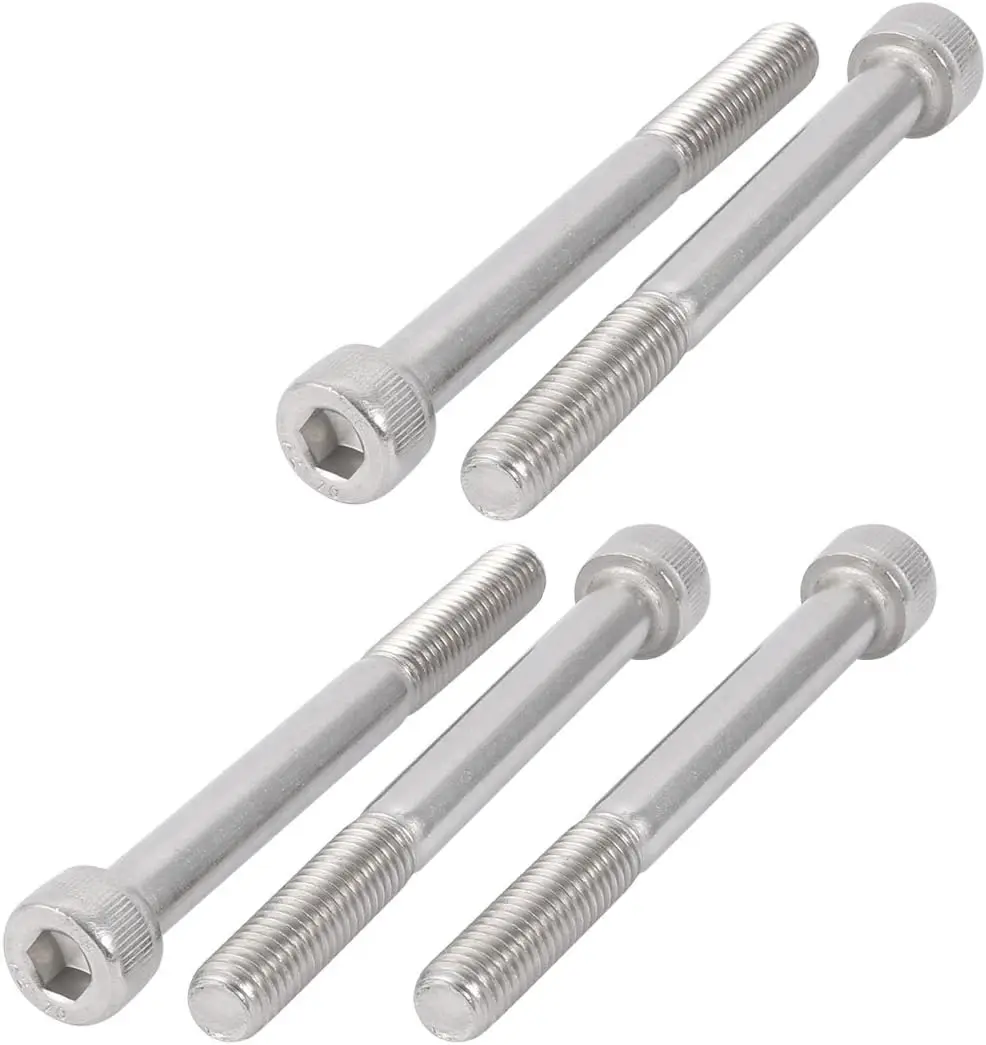 

M8x80mm 304 Stainless Steel 28mm Half Thread Hex Socket Head Cap Screw Bolt 5Pcs