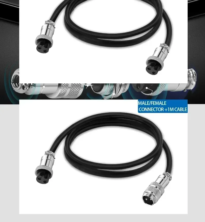 5/10/20Set GX12 GX16 GX20 2 3 4 5 6 7 8 9 10 12 14 15 Pin Male&Female Docking Aviator Aviation Plug Socket Circular Connector