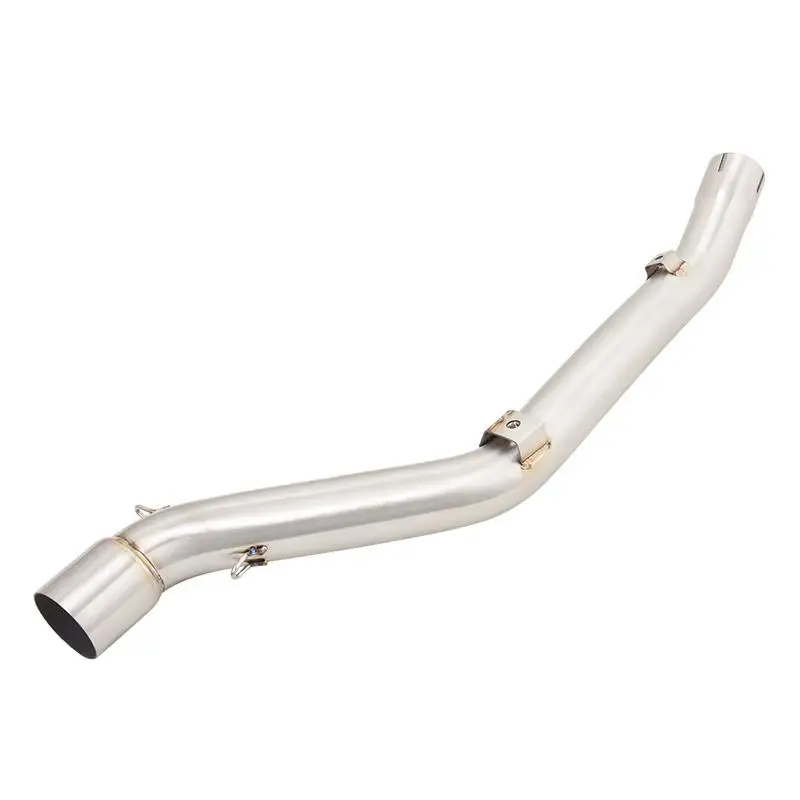 For Suzuki DRZ400 S SM 2000-2022 Motorcycle Exhaust Pipe Mid Link Pipe Muffler Escape Connection Tube Slip On Stainless Steel - Image 2