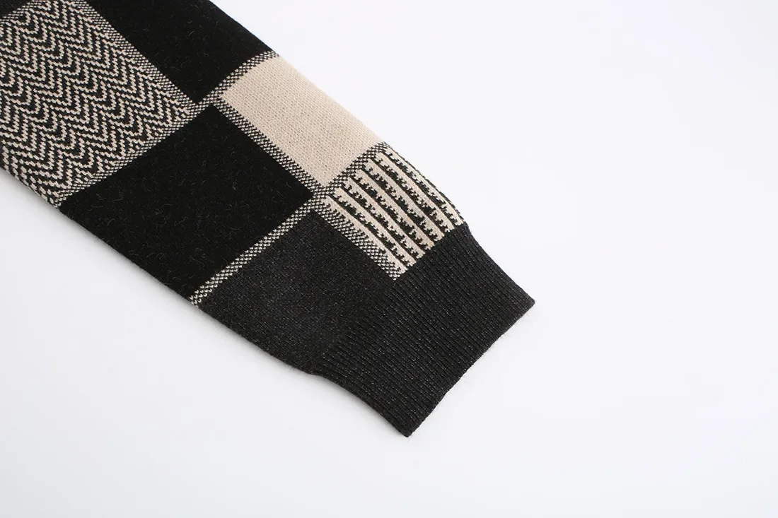 Men's Long Cardigan Thickened Sweater Autumn Stand Collar Knit Sweater Coat