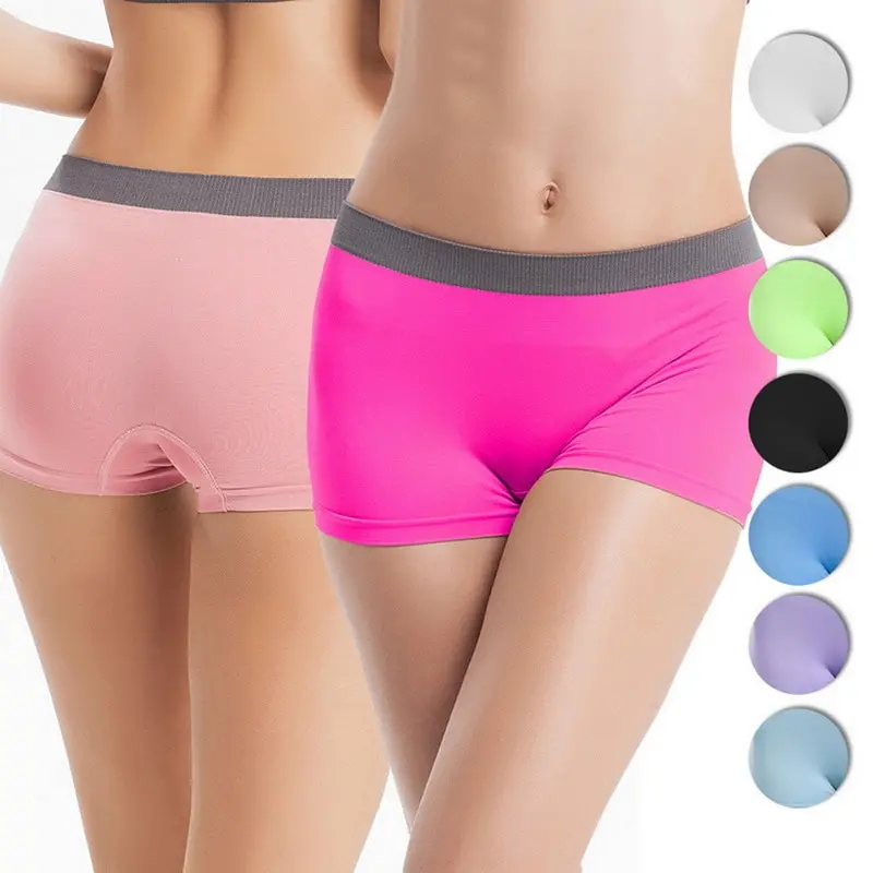 New Women Safety Shorts Pants Seamless Nylon High Waist Panties Anti Emptied Pants Boxers Girls Slimming Underwear