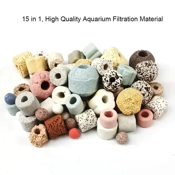 Bolas bioquímicas para acuario, accesorios de filtro para pecera efectiva, 100g, 250g, 15 tipos 1