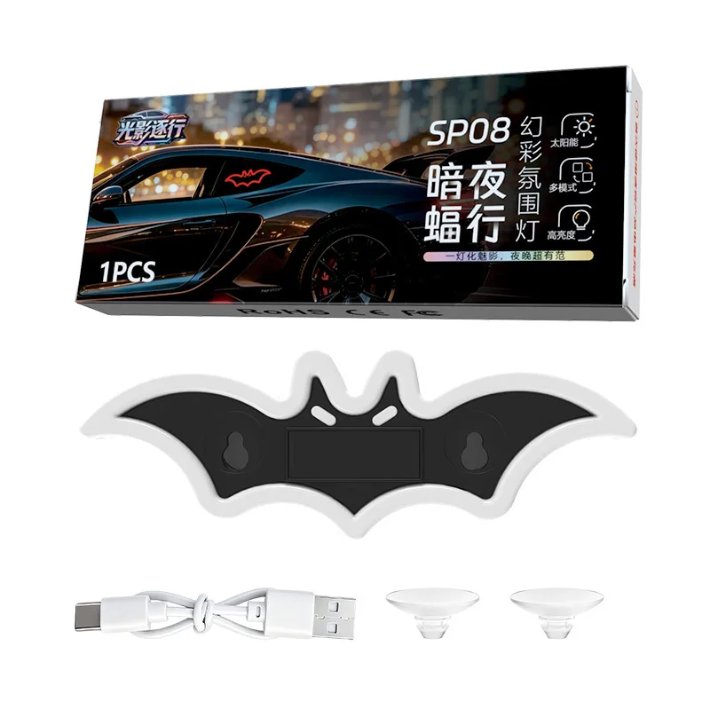 Solar-Powered LED Car Décor and Warning Light