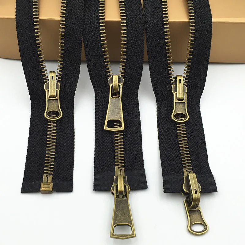 2pcs 80/100/120cm Ecofriendly Fashion Doubleslider Metal Zippers