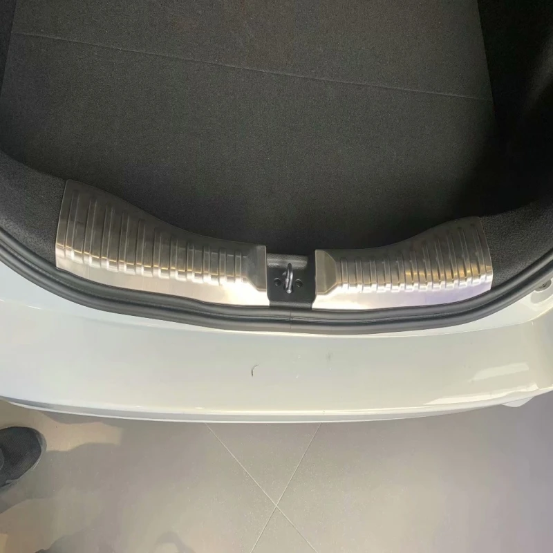 

Встроенный задний бампер из нержавеющей стали для Honda Fit Jazz GR 2020 2021, протектор заднего бампера, Накладка на порог, защитная накладка на багажник