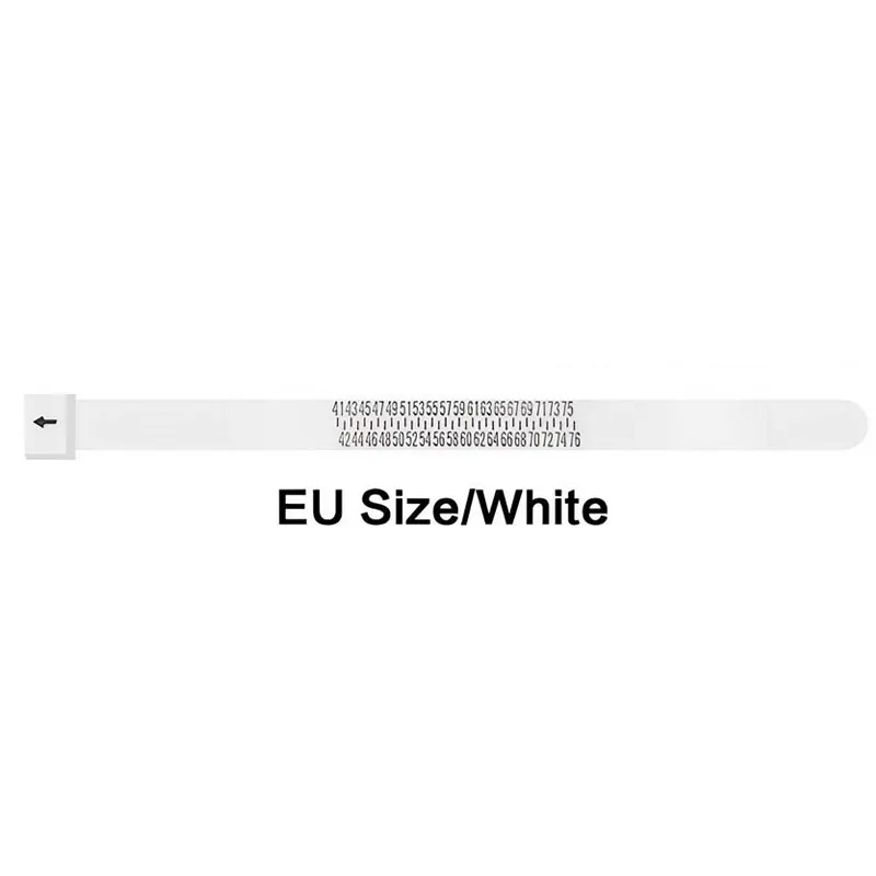 Adjustable Wedding Ring Sizer & Finger Gauge Tool in White/Black