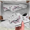Simple Sakura Tree Print Lightweight Classic Vulcanized Shoes Cherry Blossoms Design Casual Sneakers Canvas Shoes 2