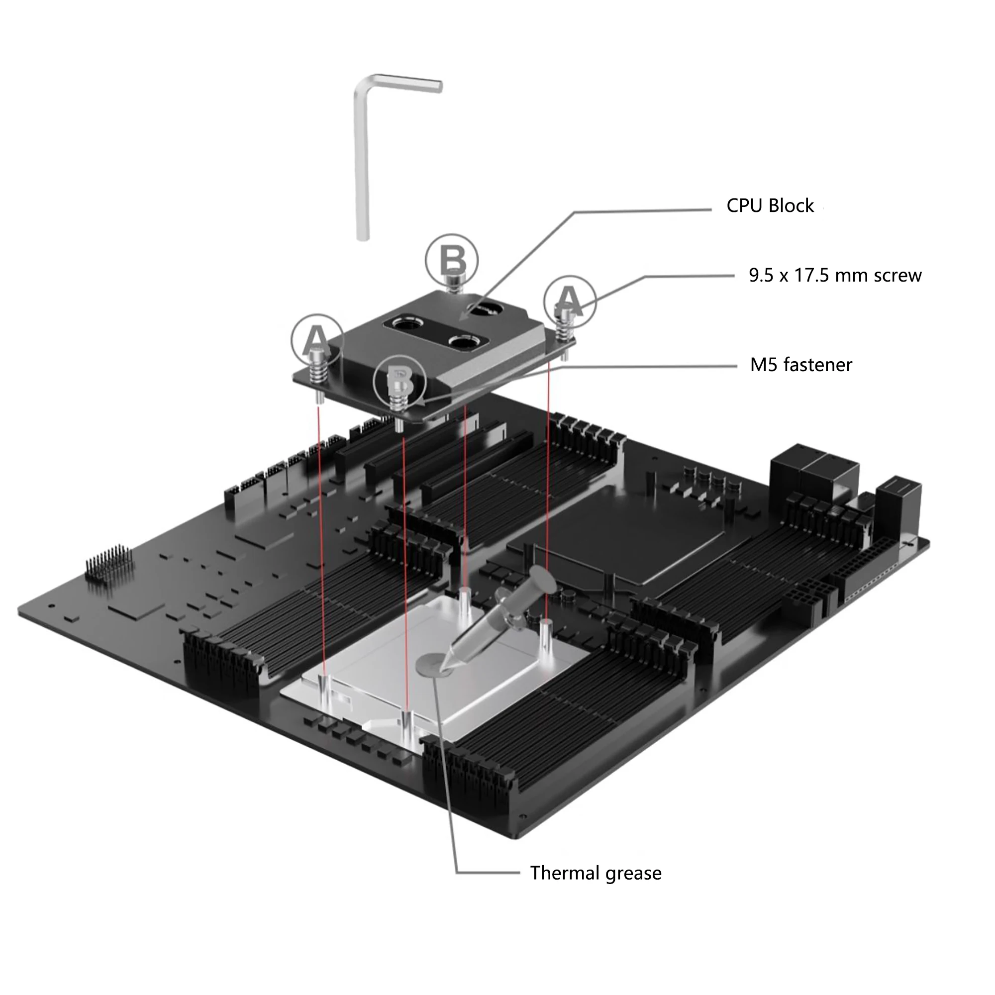 Waterblock raffreddamento a liquido per PC