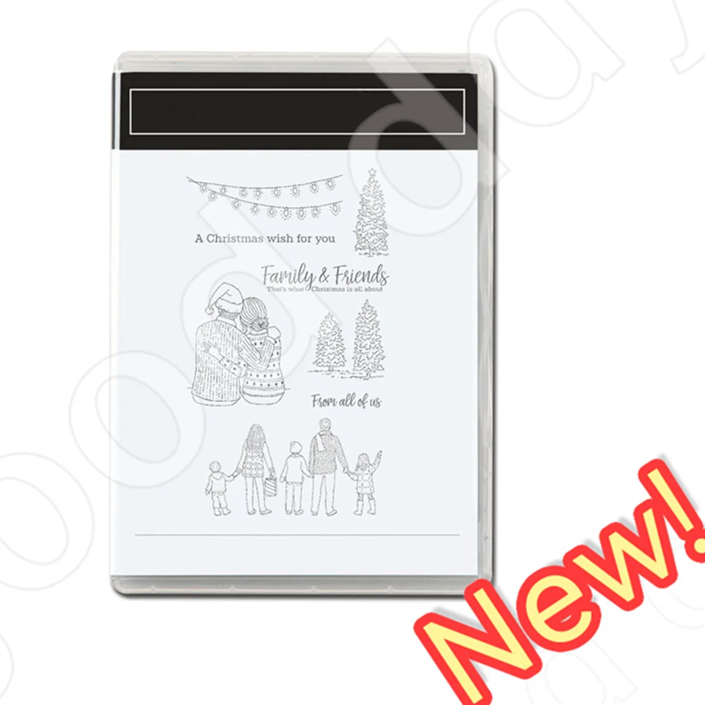 

2022 Christmas New Arrival Couple Christmas Clear Stamps or Metal Cutting Dies Sets for Diy Craft Making Card Scrapbooking