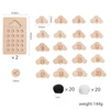 Children Wooden Montessori Toys Number Counting Math Game Educational Toys Ten Grid For Kids Early Education Preschool Training 6
