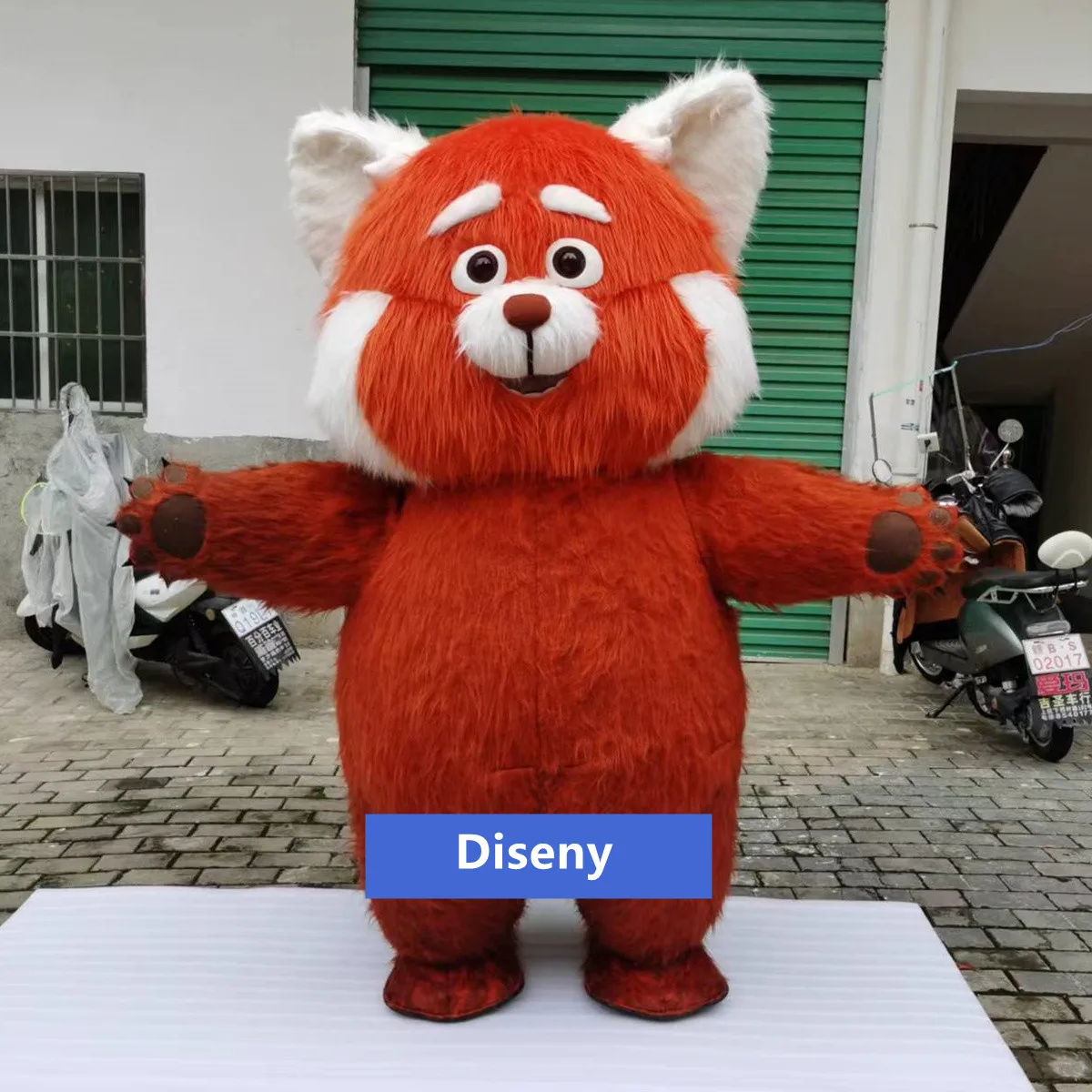 Cosplay Disney 200cm Pixar Turning Red Inflatable Bear Mascot Costume Advertising Costume Fancy Dress Party Animal carnival inflatable dinosaur halloween costume kids blow up fancy dress