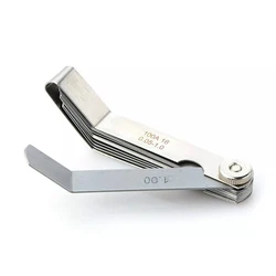 16 - Blade Metric Feeler Gauge for Precision Gap Measurement (0.05 - 1mm Thickness) (16 Blades 0.05 - 1mm)