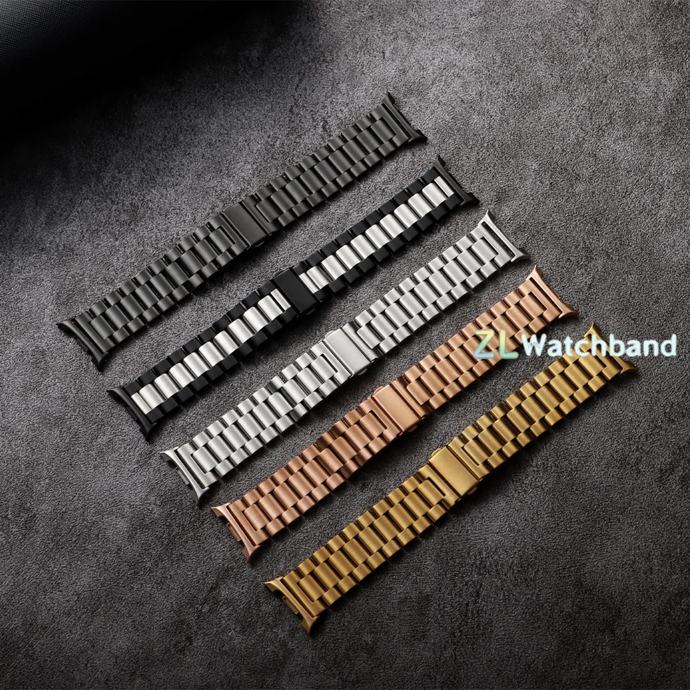 Premium Stainless Steel Watchband Bracelet - Universal Fit, Metal Design
