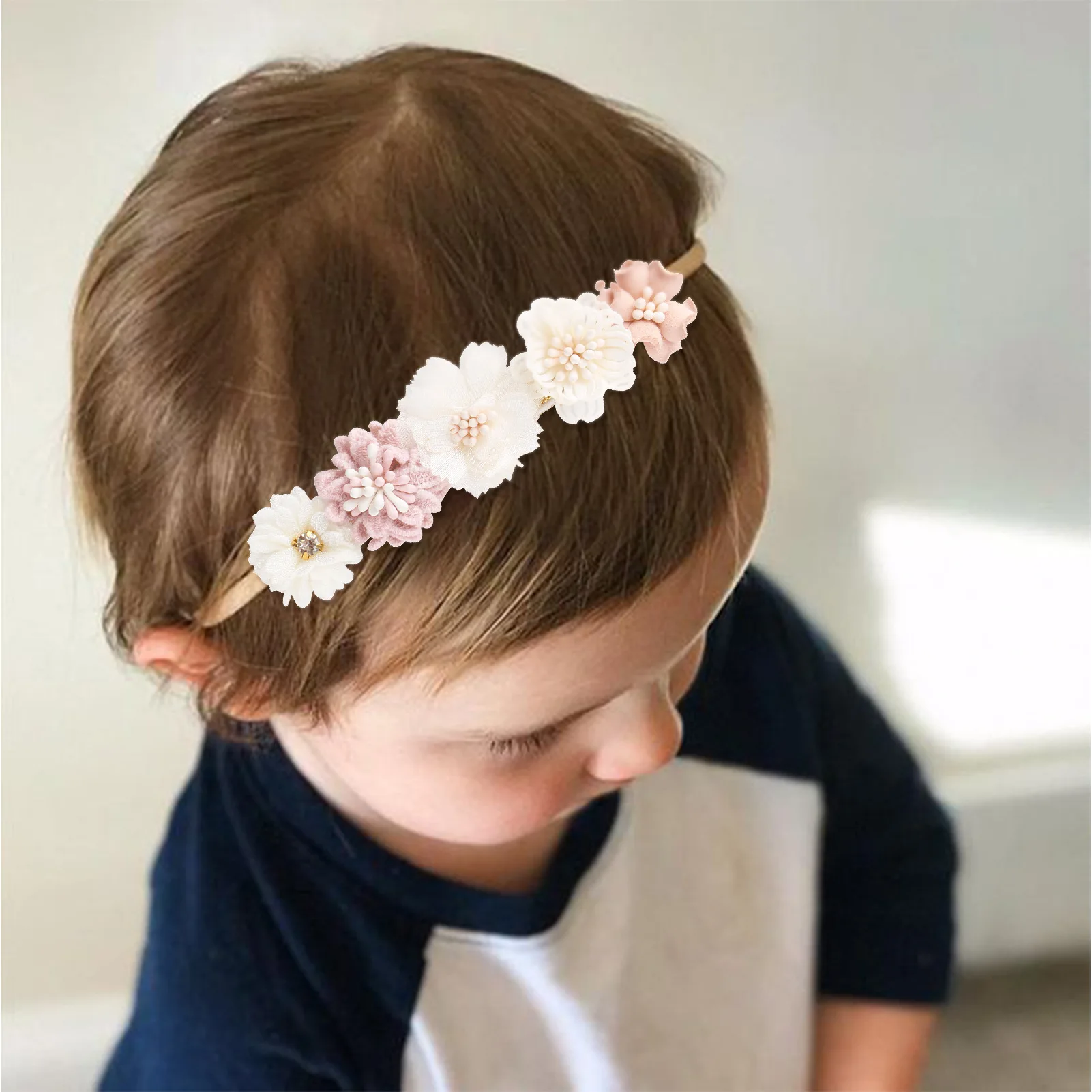 Baby Girl Headband Cute Baby Elastic Hair Band Newborn Head Flower Toddler Headband Headwear Kids Accessories hair accessories hair bands hair headband accessories baby headband set