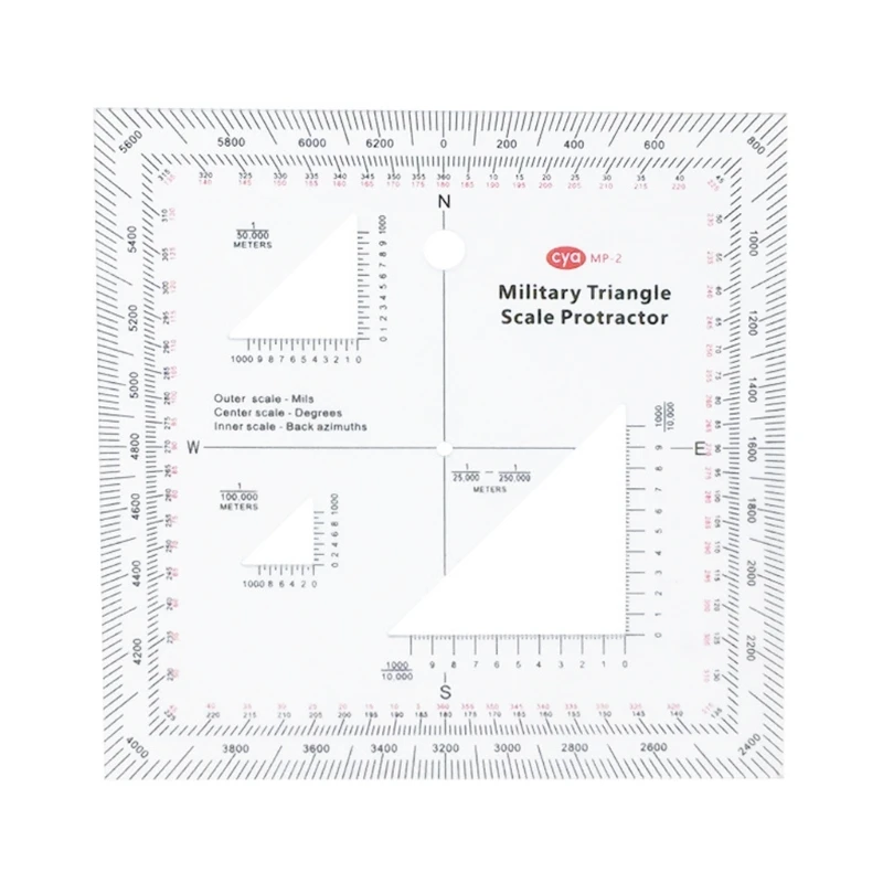 

TransparentMGRS USNG Coordinate Scale for Sea/Land Navigation Adventures Topographical Map Scale MilitaryProtractor