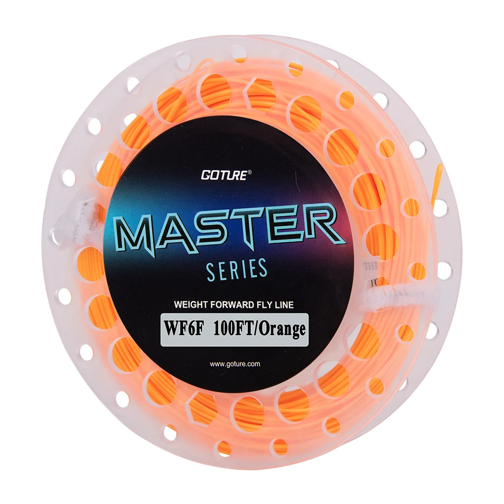 Fly Fishing Line 90FT/100FT WF2F-WF10F Weight Forward Floating Fly Fishing Main Line Accessories Goture MASTER