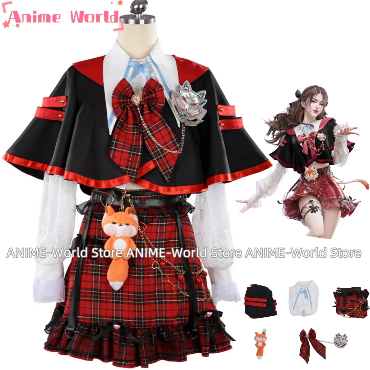 

Game Naraka: Bladepoint Tessa Cosplay Costume Skin Spring Overture Sailor JK School Uniforms Woman Sexy Kawaii Halloween Suit