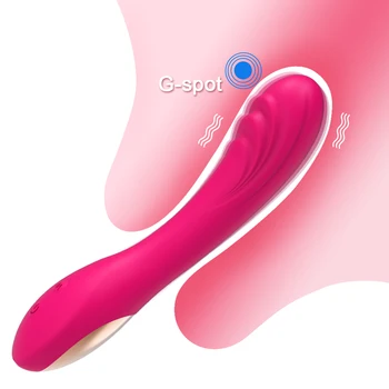 Powerful G-Spot Dildo Vibrator with Female Vibrating Masturbation Clitoris Stimulator Rechargeable Adult Goods Sex Toy for Women 4