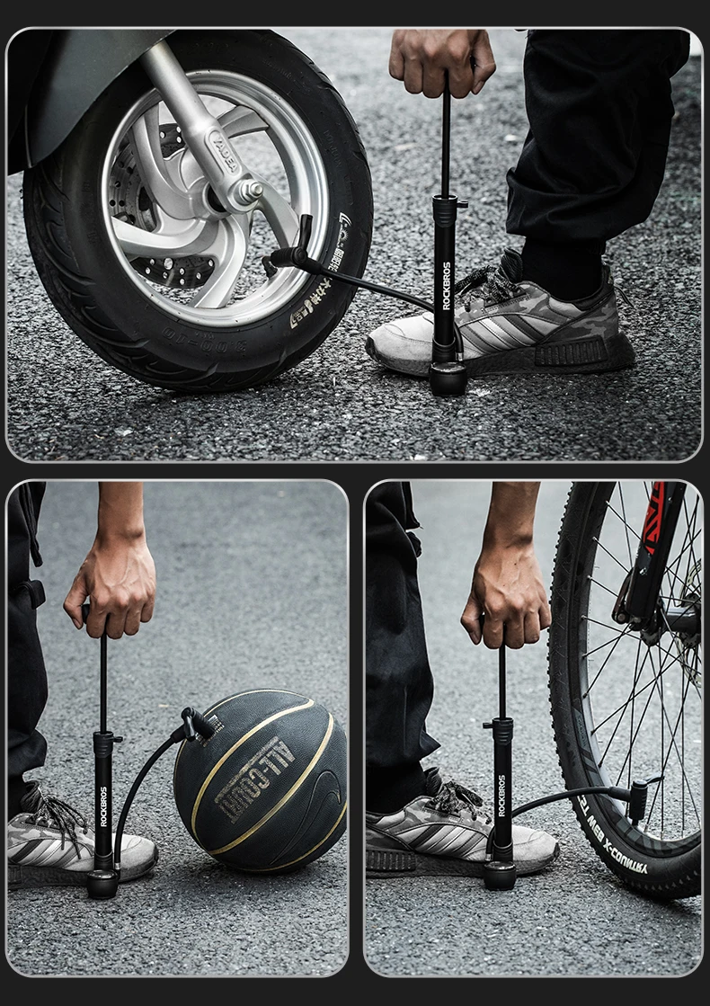 Bicycle Pump 120PSI Portable Air Pump Presta Schrader Ultralight Hand Pump With