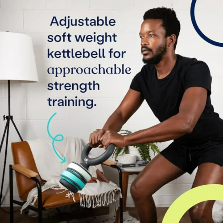 Build Adjustable Kettlebell Set - Includes Two SoftRings Removable Interchangeable Soft Weights