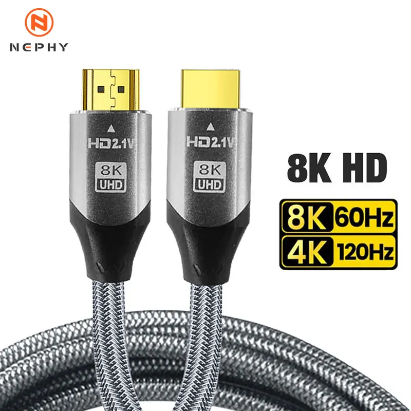 Ultra High-Speed 8K HDMI 2.1 Cable with Dynamic HDR and 48Gbps Bandwidth