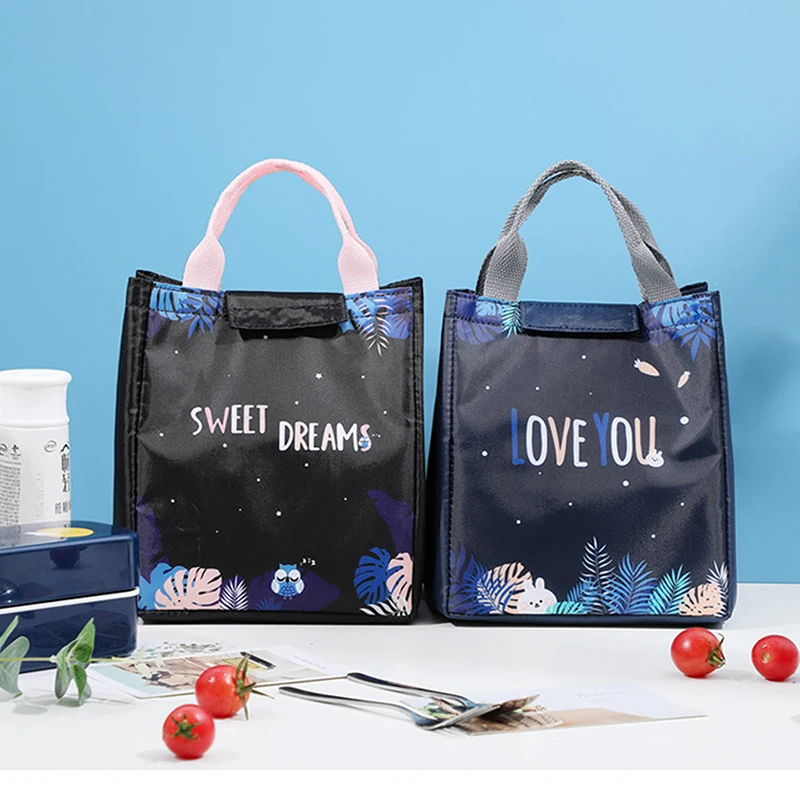 

Cartoon Children's Lunch Student Bento Bag Aluminum Foil Insulated Office Lunch Box Reusable Dining Bag Thermal Bag