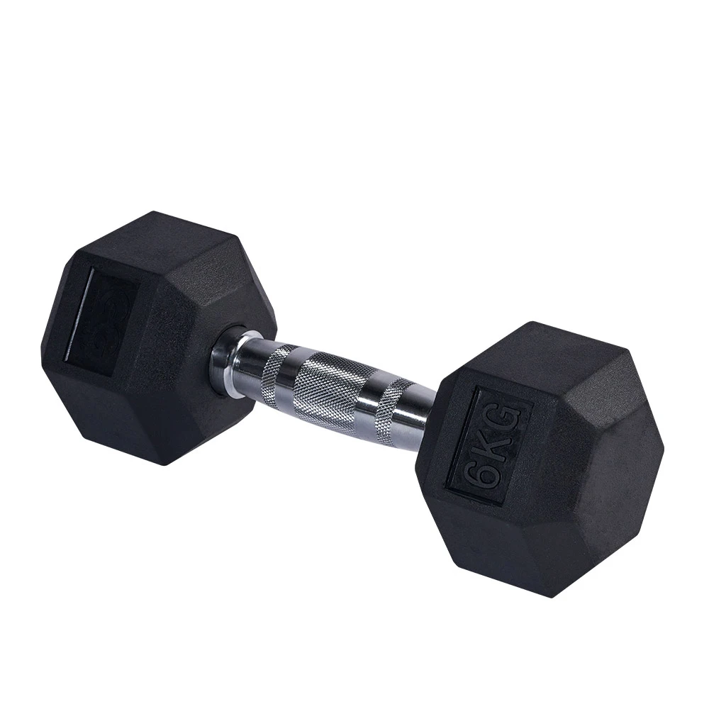 Ergo 물고기 껌 육각 덤벨, 6kg, 1 개 