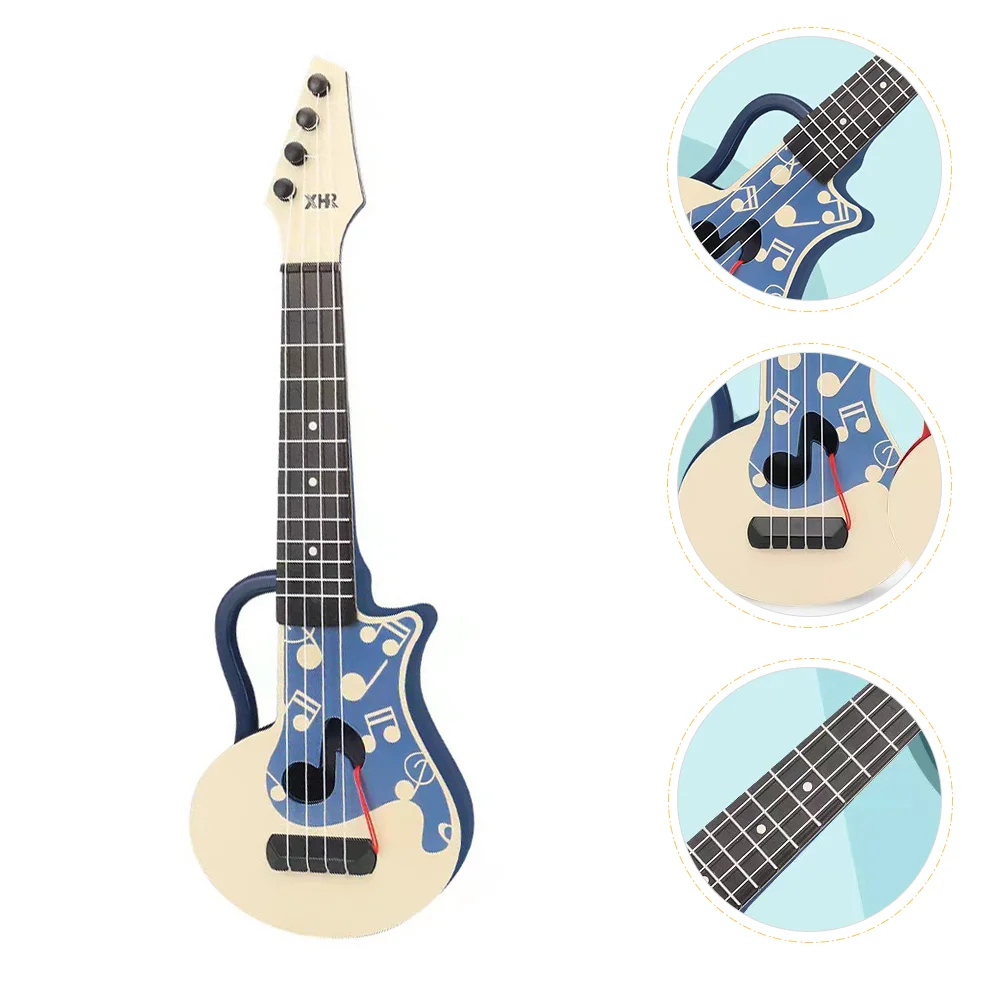 

Mini Ukulele Guitar Toy Plastic Guitars In Early Educational Musical Instrument Toy for Beginner Boys Girls Kids Plaything