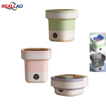 12L Mini Folding Washing Machine Bucket For Socks Underwear Panties Cleaning Portable Small Travel Household Washing Machine 1
