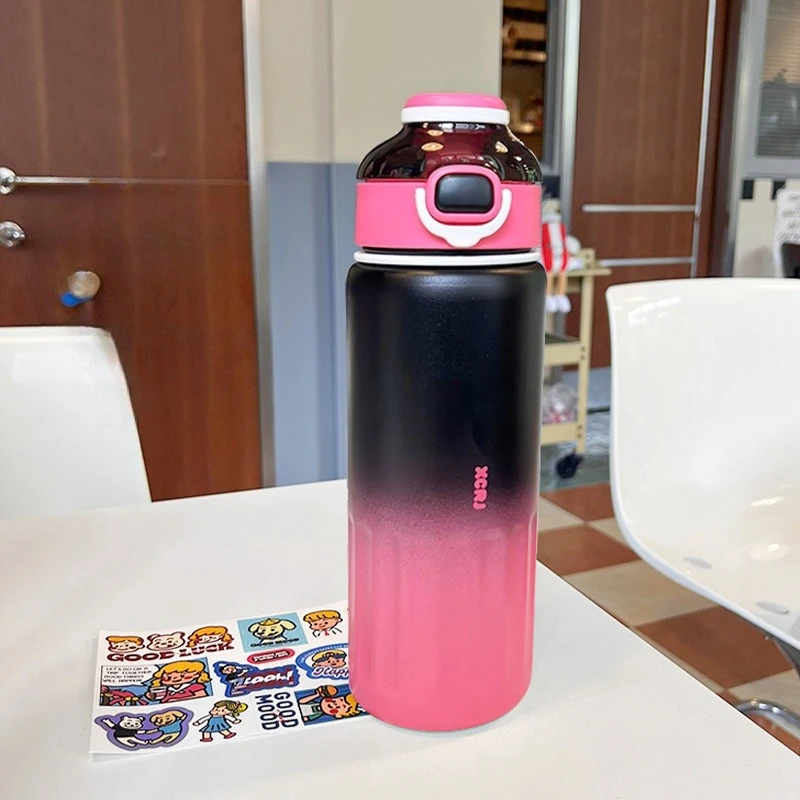 زجاجة مياه حرارية بسعة 800 مل، كوب ترمس من الفولاذ...