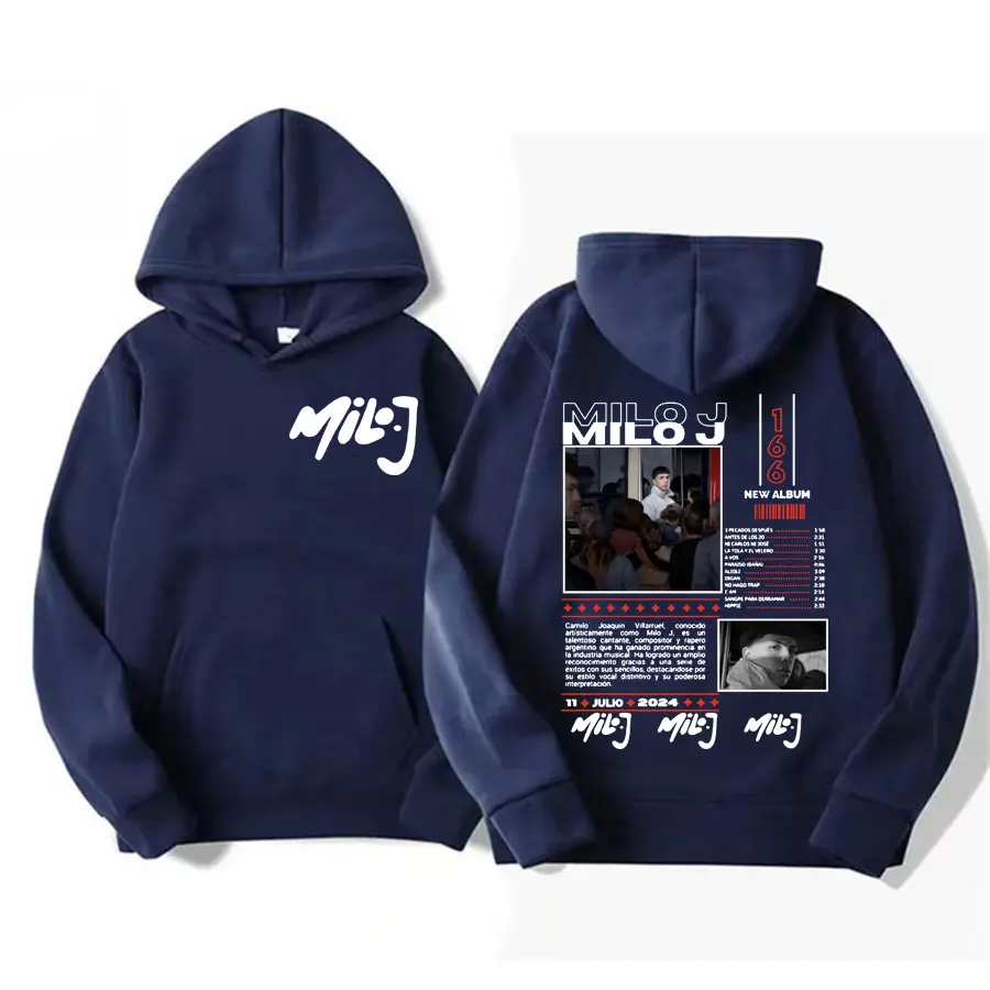 Rapper Milo J 511 Music Album Tour Hoodie Harajuku Long Sleeve Aesthetic Sweatshirt Men Women Casual Fleece Autumn/Winter Hooded 2