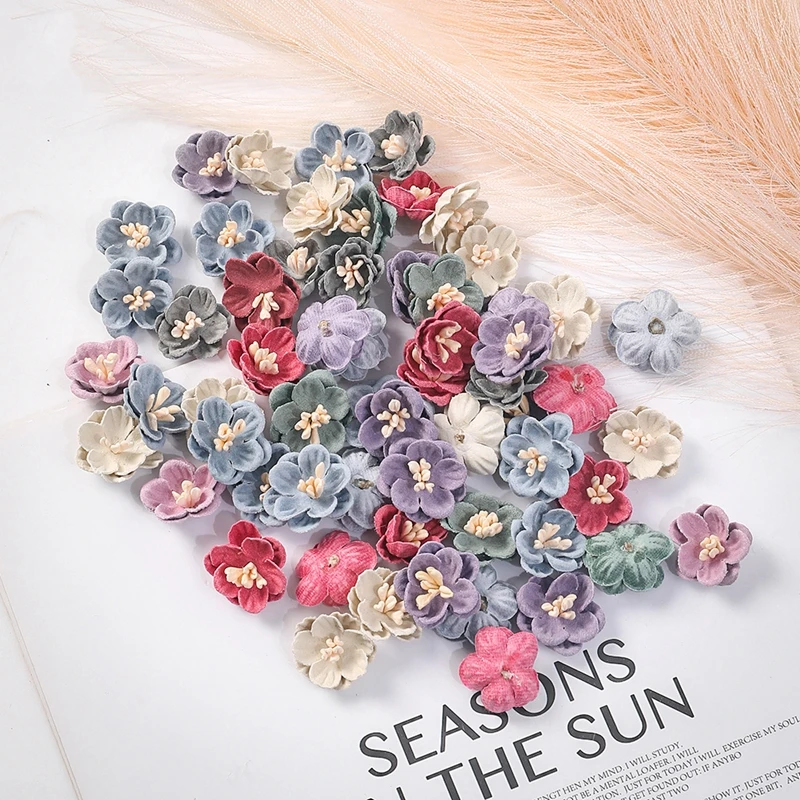 10/20 Stücke 2 cm Künstliche Blumen Köpfe Gänseblümchen Gefälschte Blumen Für Wohnkultur Hochzeit Dekoration DIY Handwerk Girlanden Geschenke Zubehör – Detail 3