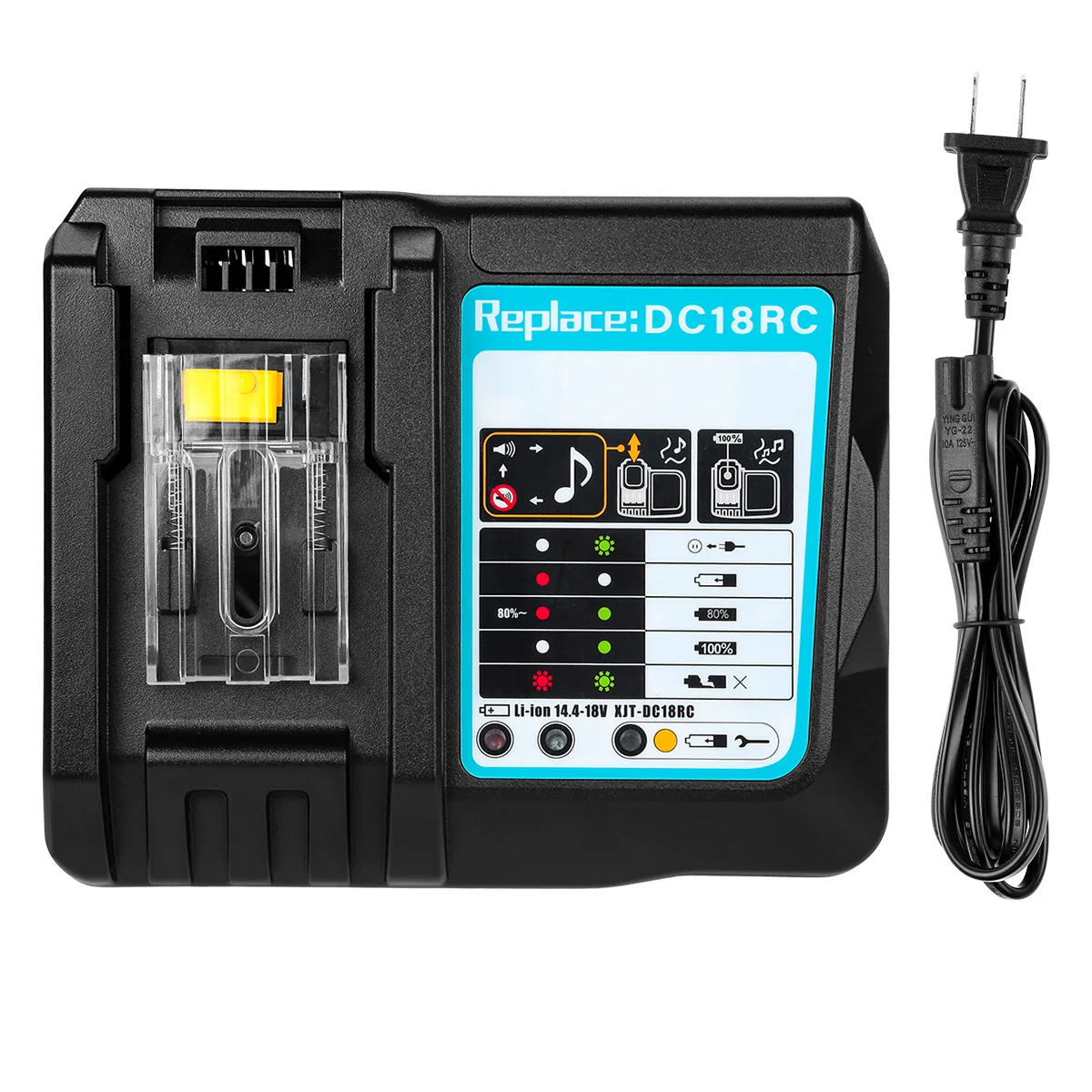 Battery Charger For Makita 14.4V 18V battery BL1830 Bl1430 DC18RC DC18RA EU Plug 3A
