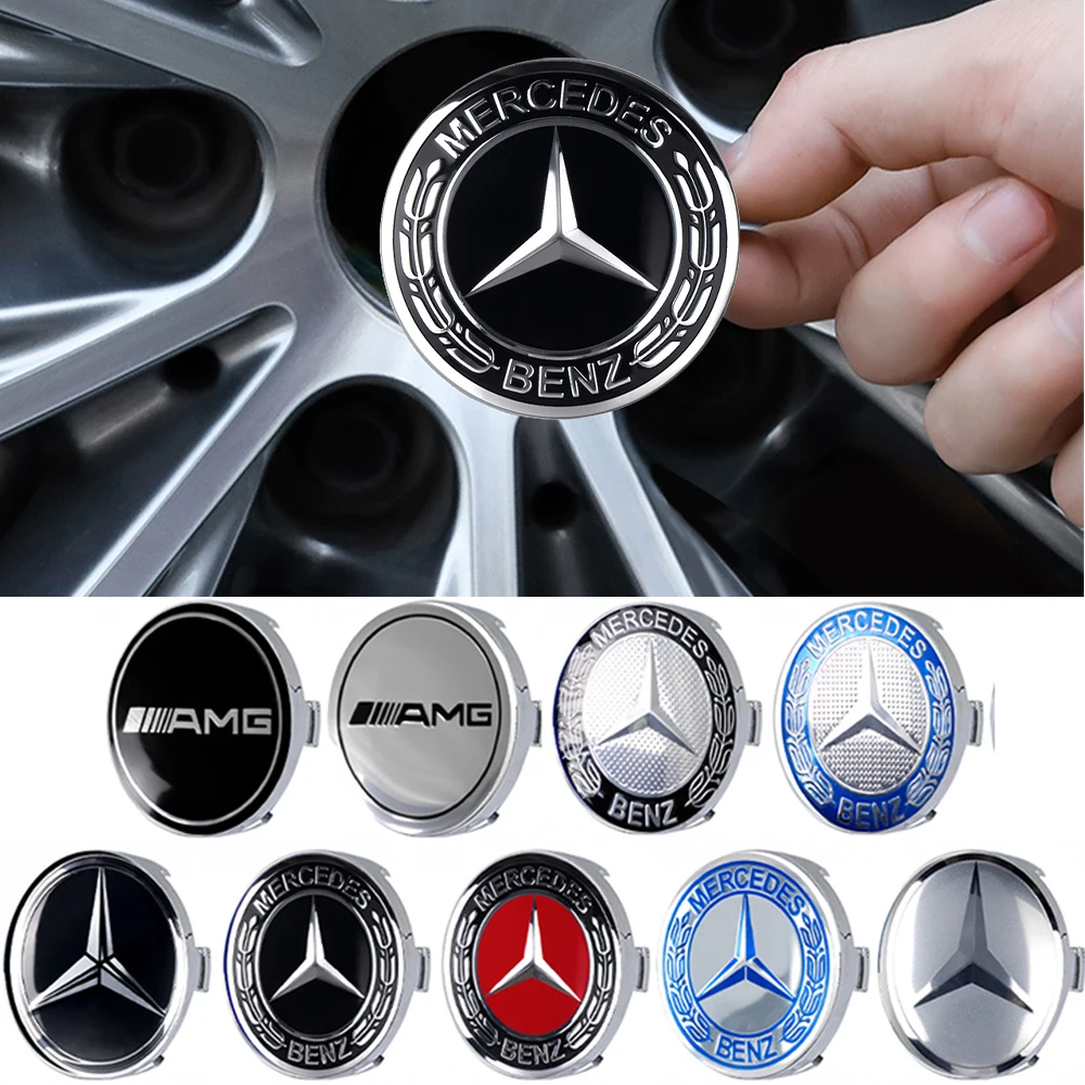 56/60/63/65/68 мм наклейка для Mercedes Benz A B C E S M Class AMG CLA CLS W212 W213 W204 W205 W176 W211