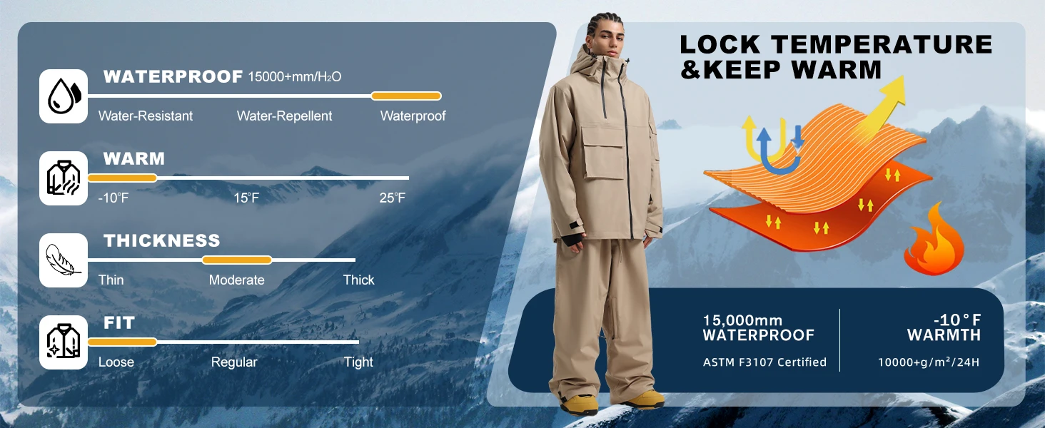 waterproof snow jacket