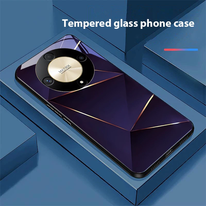 Geometric Prism Tempered Glass Phone Case