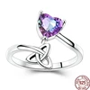 Bagues en argent Sterling 2025 originales pour femmes, couronne à nœud papillon, cœur d'amour, mauvais œil, bijoux d'anniversaire, cadeau d'anniversaire, 925