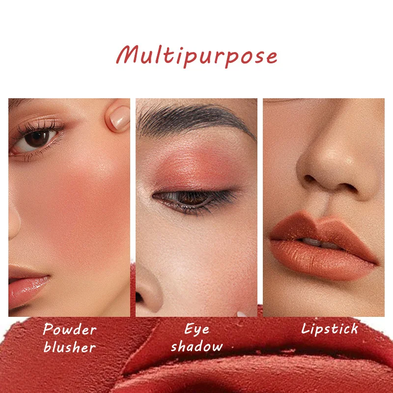 MAYCHEER double head vigorous powder blusher stick natural makeup holding waterproof powder blusher cream